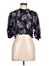 Zara Blue Short Sleeve Blouse Size L - photo 1
