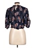 Zara Blue Short Sleeve Blouse Size L - photo 2