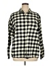 Levi's 100% Cotton Checkered-gingham Black Long Sleeve Button-Down Shirt Size XL - photo 1