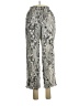 Paper Crane 100% Rayon Animal Print Silver Casual Pants Size L - photo 1