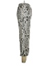 Paper Crane 100% Rayon Animal Print Silver Casual Pants Size L - photo 4