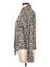 Love Notes 100% Rayon Animal Print Ivory Long Sleeve Blouse Size L - photo 5