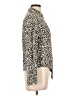 Love Notes 100% Rayon Animal Print Ivory Long Sleeve Blouse Size L - photo 4