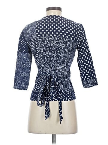 Diane von Furstenberg 3/4 Sleeve Silk Top (view 2)