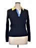 J. McLaughlin Color Block Blue Pullover Sweater Size XL - photo 1