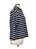 J. McLaughlin 100% Cotton Stripes Blue 3/4 Sleeve Button-Down Shirt Size XL - photo 4