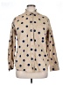 St. John's Bay Polka Dots Tan Long Sleeve Button-Down Shirt Size XL - photo 1
