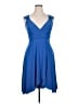 Gidani Solid Blue Cocktail Dress Size XL - photo 1