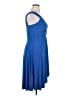 Gidani Solid Blue Cocktail Dress Size XL - photo 4