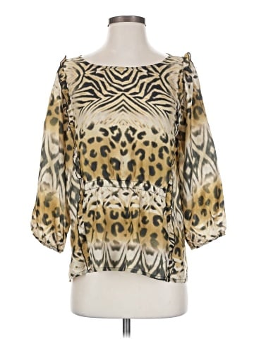 Johnny Was 3/4 Sleeve Silk Top (view 1)