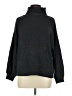 Gap Solid Black Turtleneck Sweater Size Med Petite - photo 1