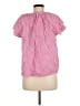 Dylan 100% Cotton Pink Short Sleeve Blouse Size M - photo 2