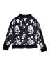 Adidas 100% Polyester Floral Black Track Jacket Size 10 - photo 1