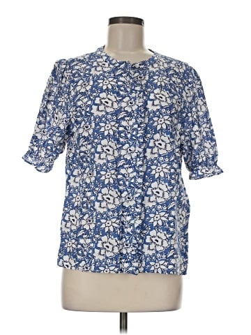 J.Crew Factory Store Short Sleeve Blouse (view 1)