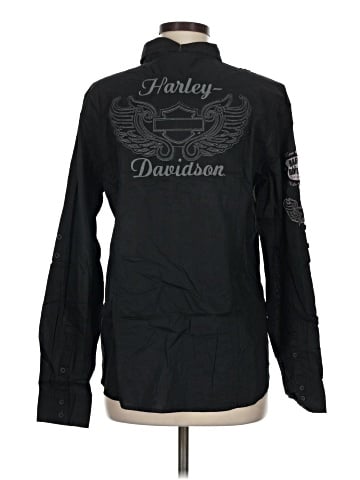 Harley Davidson Long Sleeve Button-Down Shirt (view 2)