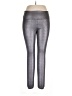 White House Black Market Metallic Silver Leggings Size 12 - photo 1