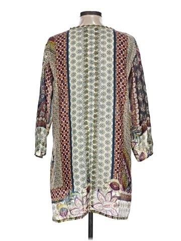 Johnny Was 3/4 Sleeve Silk Top (view 2)