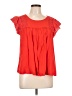 Staccato 100% Rayon Red Short Sleeve Blouse Size L - photo 1