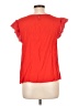 Staccato 100% Rayon Red Short Sleeve Blouse Size L - photo 2
