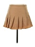 More To Come Solid Tan Casual Skirt Size S - photo 1