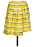 Tish Cox Stripes Yellow Casual Skirt Size S - photo 1