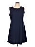 Tiana B. Solid Blue Casual Dress Size 12 - photo 1