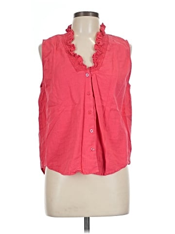 Ellen Tracy Sleeveless Button-Down Shirt (view 1)