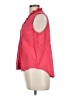 Ellen Tracy Pink Sleeveless Button-Down Shirt Size L - photo 5