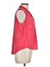Ellen Tracy Pink Sleeveless Button-Down Shirt Size L - photo 4