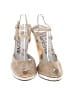 Diesel 100% Leather Gold Heels Size EU 37 - photo 2