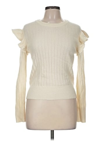 White + Warren Cashmere Pullover Sweater (view 1)