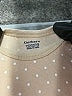 Gerber 100% Cotton Polka Dots Tan Short Sleeve Onesie Size 3-6 mo - photo 3