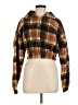 Zaful 100% Polyester Plaid Brown Jacket Size M - photo 1