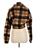 Zaful 100% Polyester Plaid Brown Jacket Size M - photo 2