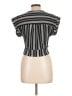Monteau Gray Black Short Sleeve Top Size L - photo 2