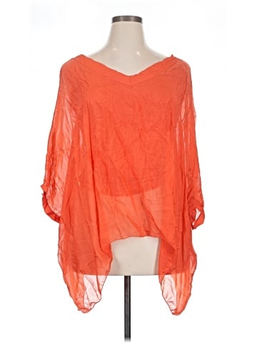 SOFIA 3/4 Sleeve Silk Top (view 1)