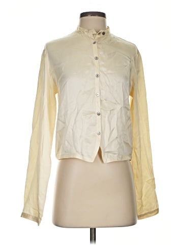 The Limited Long Sleeve Silk Top (view 1)