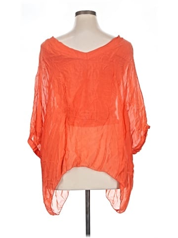 SOFIA 3/4 Sleeve Silk Top (view 2)