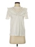 Zara Ivory Short Sleeve Blouse Size S - photo 1