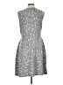 BCBGMAXAZRIA Chevron-herringbone Silver Cocktail Dress Size L - photo 2