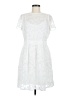 Sunday in Brooklyn 100% Polyester White Cocktail Dress Size 8 - photo 1