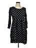 Old Navy 100% Rayon Print Black Casual Dress Size L - photo 1