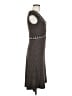 Max Studio Chevron-herringbone Gray Casual Dress Size M (estimated) - photo 4