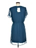 DR2 100% Polyester Solid Blue Casual Dress Size M - photo 2