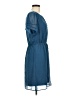 DR2 100% Polyester Solid Blue Casual Dress Size M - photo 4