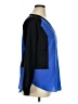 Milano Color Block Blue Long Sleeve Blouse Size XL - photo 4