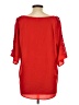 Alya 100% Polyester Red 3/4 Sleeve Blouse Size L - photo 2