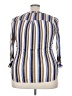 Dna Couture Stripes Yellow 3/4 Sleeve Blouse Size 2X - photo 2