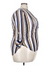 Dna Couture Stripes Yellow 3/4 Sleeve Blouse Size 2X - photo 4
