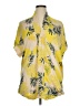 VICI 100% Rayon Yellow Short Sleeve Blouse Size XL - photo 1